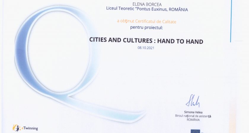 Diplome – Cities and Cultures: Hand to Hand
