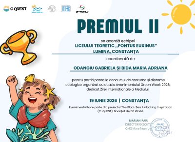 Locul al II-lea pentru liceul nostru la Green Week